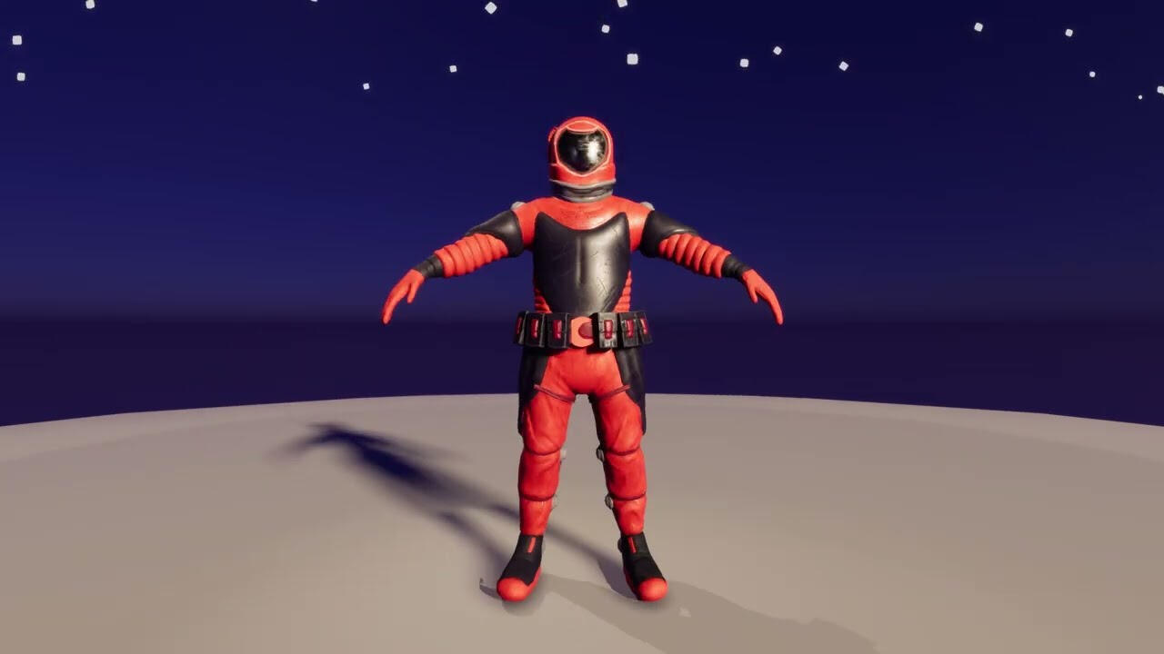 3D Sculpting Astronaut Turn Around - Portfolio
