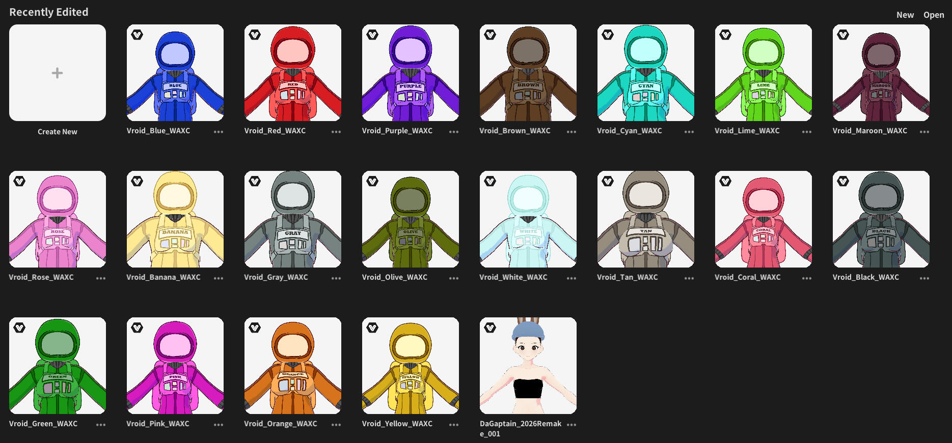 We Are X Crew (WAXC) - Vroid Characters